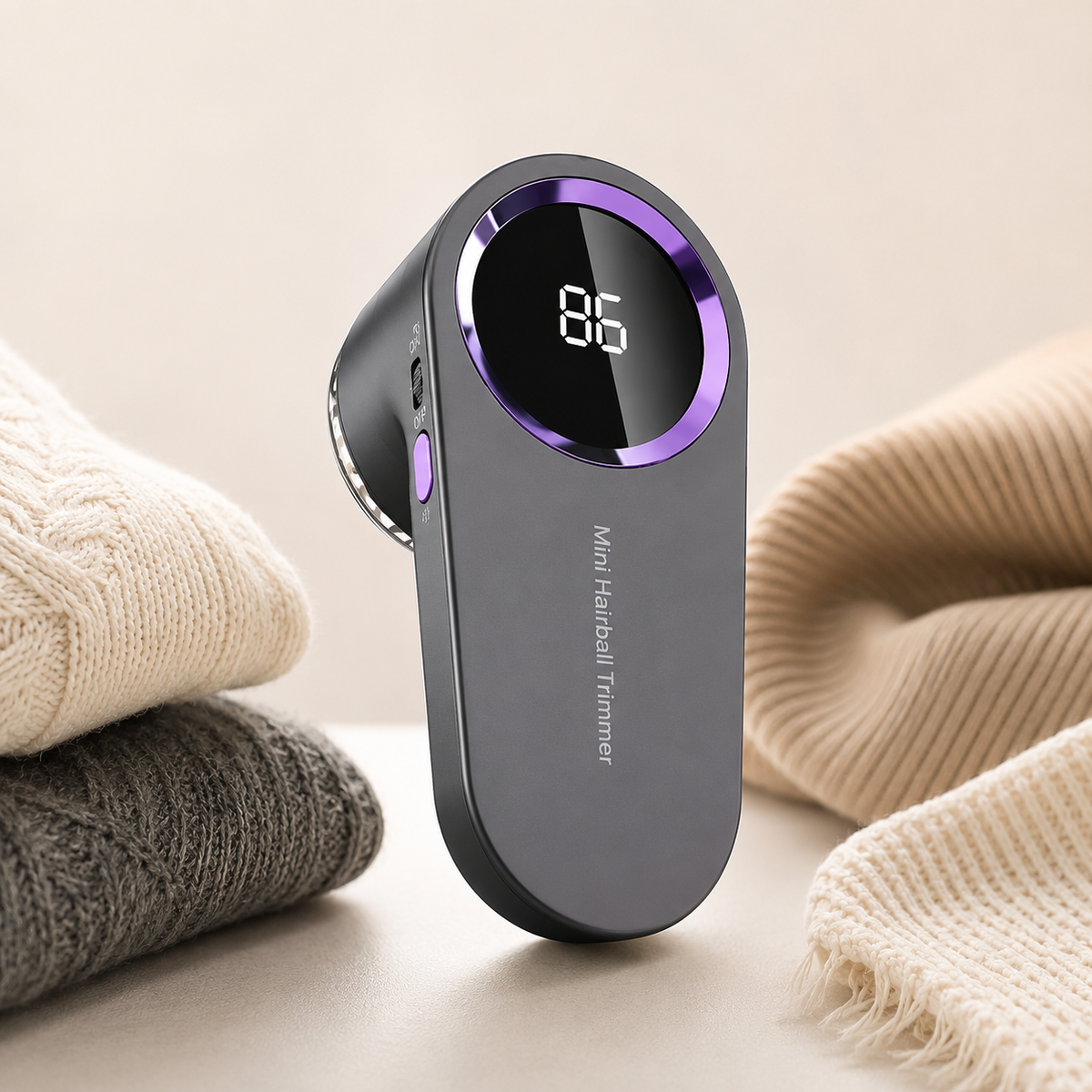 Electric Lint Remover | Mini Fabric Shaver with LED Display