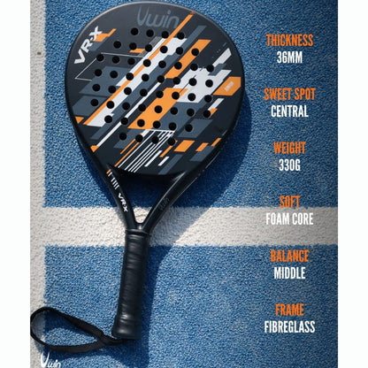 Uwin VR-X Junior Padel Racket Orange/White/Grey