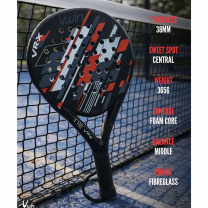 Uwin VR-X Padel Racket Red/White/Grey